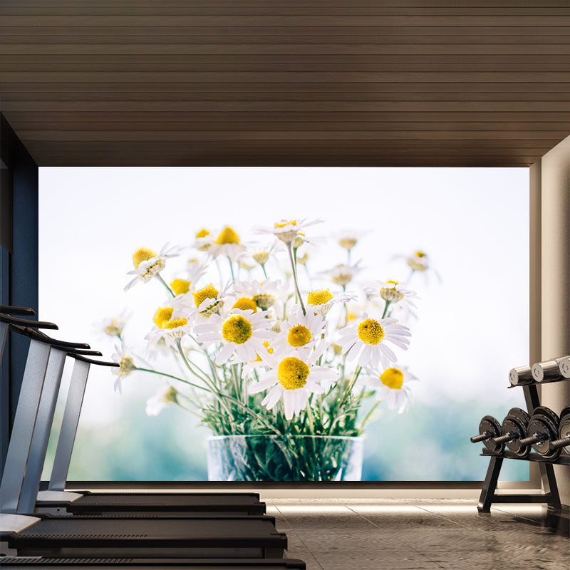 Different Flower Wall Mural Mildew Resistant Environment Friendly Wall Decor