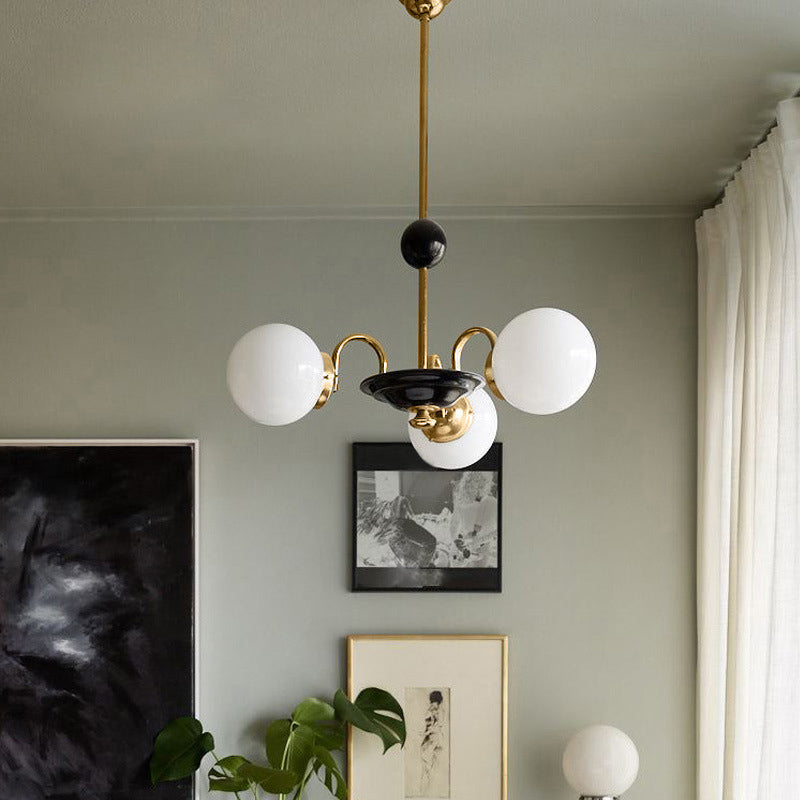 Lampada lampadina a globo Illuminazione a sospensione moderna in vetro bianco per il ristorante