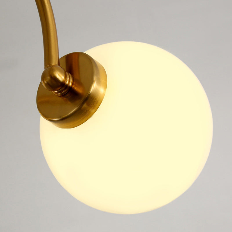 Lampada lampadina a globo Illuminazione a sospensione moderna in vetro bianco per il ristorante