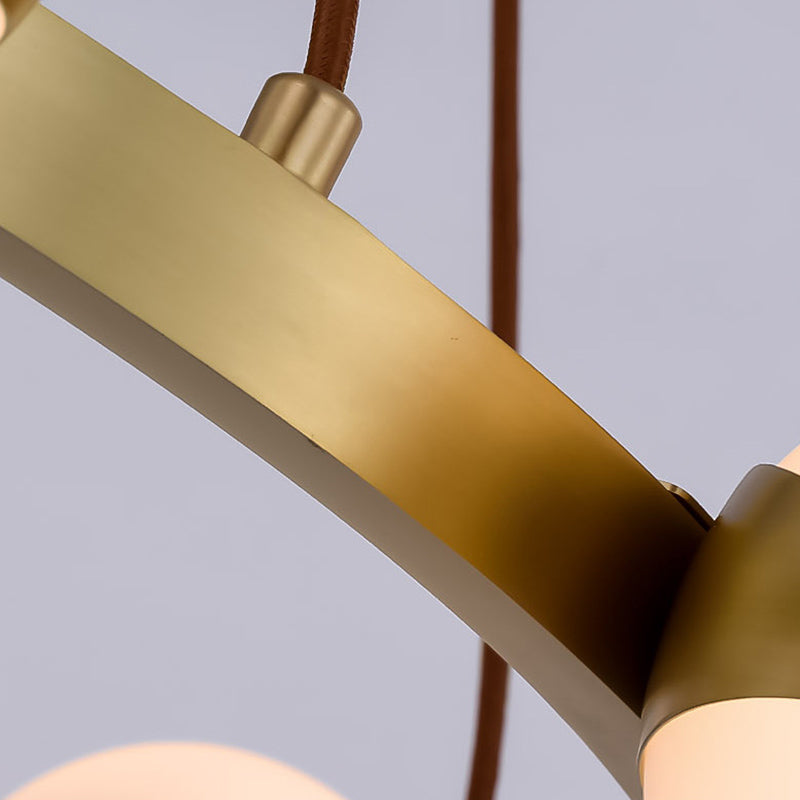 Lampada lampadina a globo Illuminazione a sospensione moderna in vetro bianco per il ristorante