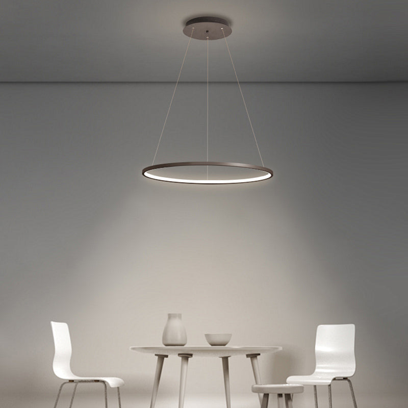 Ring Shape Pendant Light Fixture LED Suspension Lighting Fixture for Dinning Room