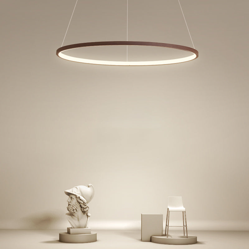 Ring Shape Pendant Light Fixture LED Suspension Lighting Fixture for Dinning Room