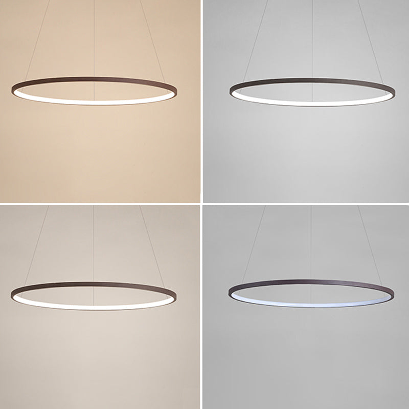 Ring Shape Pendant Light Fixture LED Suspension Lighting Fixture for Dinning Room