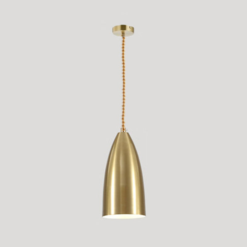 Metal One Blub Hanging Light Postmodern Style Suspension Pendentif For Coffee Shop