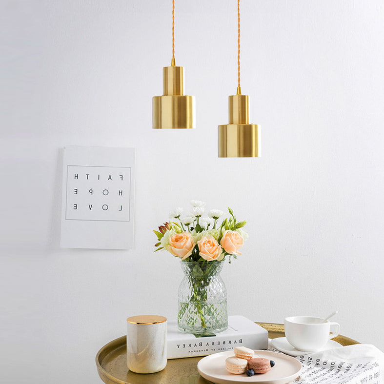 Metal One Blub Hanging Light Postmodern Style Suspension Pendentif For Coffee Shop