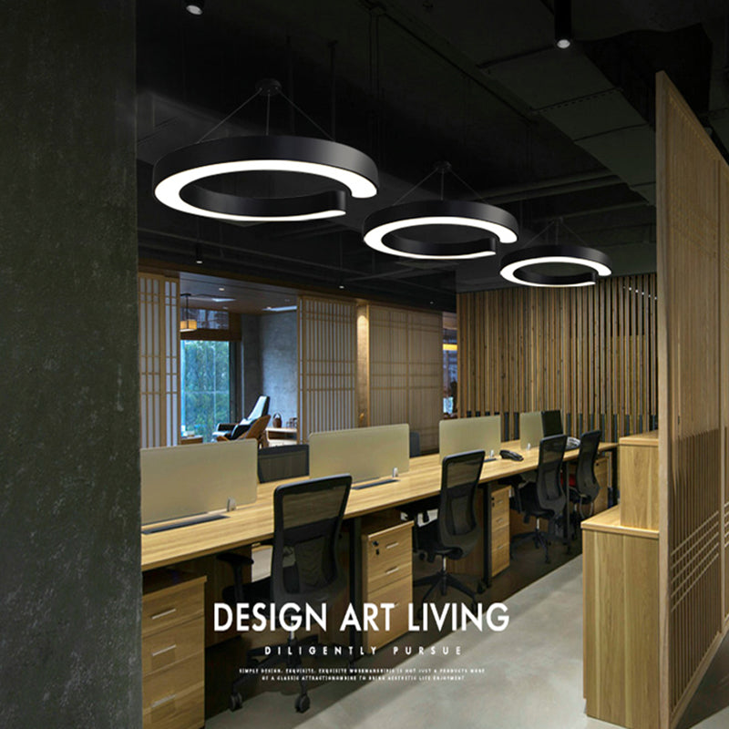 Modern Style LED Pendant Light Simplicity Lighting Fixture for Office Meeting Room