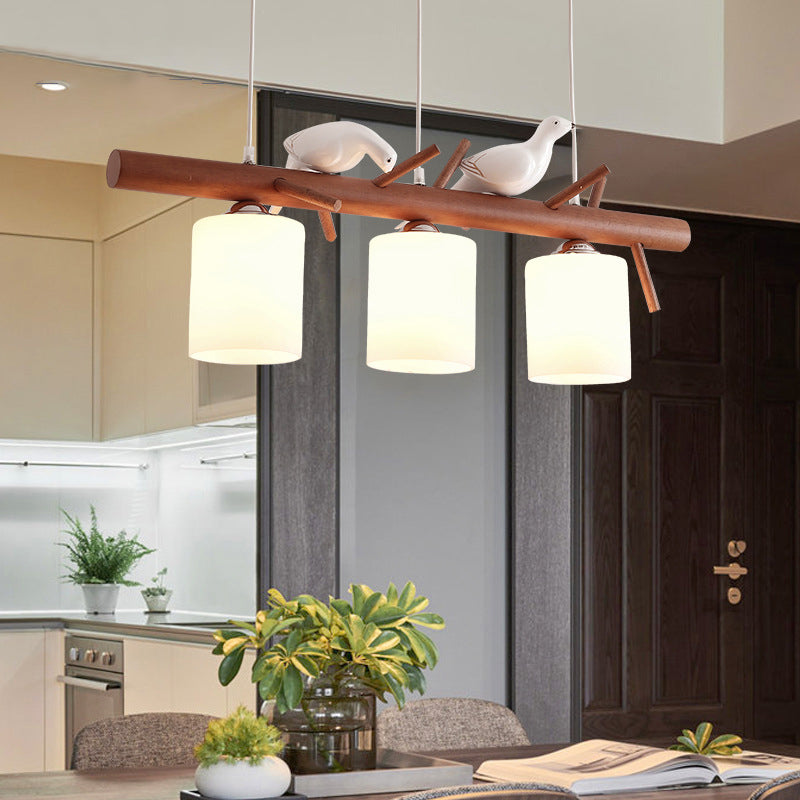 Branches en bois lampe de l'île Modern Simplicité Pendentif Lighting for Restaurant