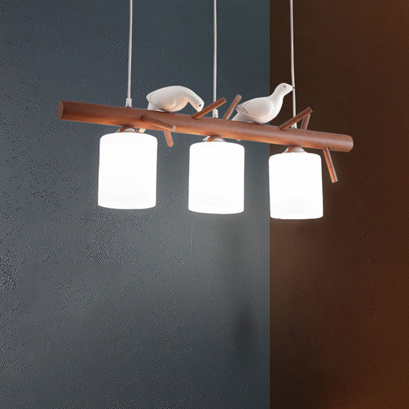 Branches en bois lampe de l'île Modern Simplicité Pendentif Lighting for Restaurant