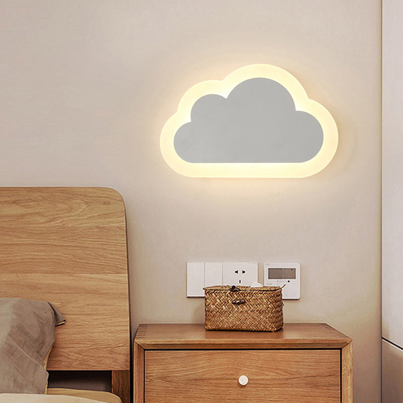 Cloud Sconce Light Fixture Nordic Style Metal LED Wall Lighting Fixture for Bedroom