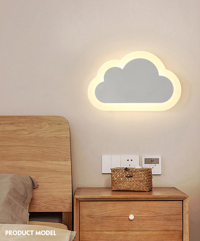 Cloud Sconce Light Fixture Nordic Style Metal LED Wall Lighting Fixture for Bedroom