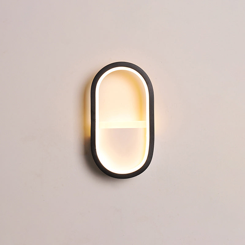 Geometric Bedroom Wall Sconce Lighting Metal LED Contemporary Wall Mount Light Fixture