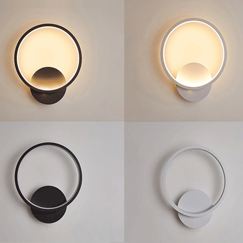 Lampada da parete con pale di funce da parete da letto geometrica a parete da letto.