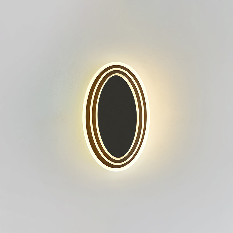 Layered Metal Wall Light Sconce Nordic Style LED Wall Mounted Light for Living Room