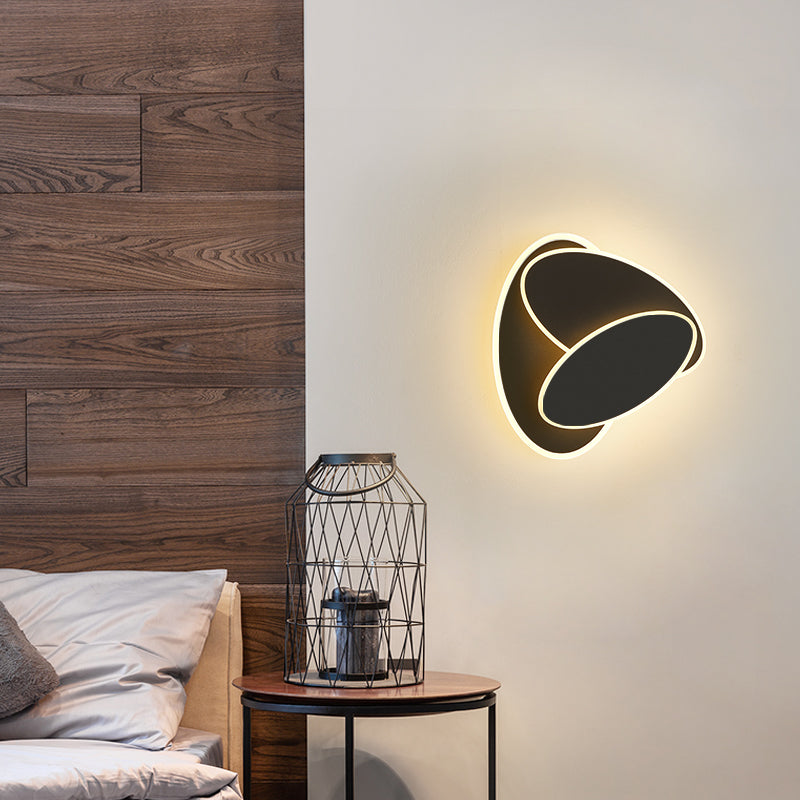 Layered Metal Wall Light Sconce Nordic Style LED Wall Mounted Light for Living Room