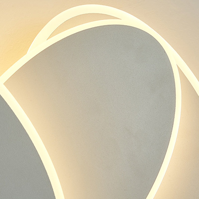 Layered Metal Wall Light Sconce Nordic Style LED Wall Mounted Light for Living Room