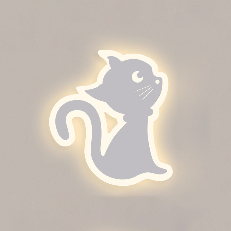 White Shaded Wall Mounted Light Minimalist-Style LED Metal Wall Mounted Lighting