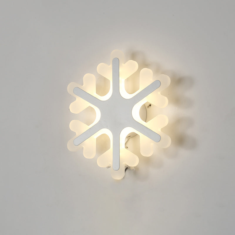 White Shaded Wall Mounted Light Minimalist-Style LED Metal Wall Mounted Lighting