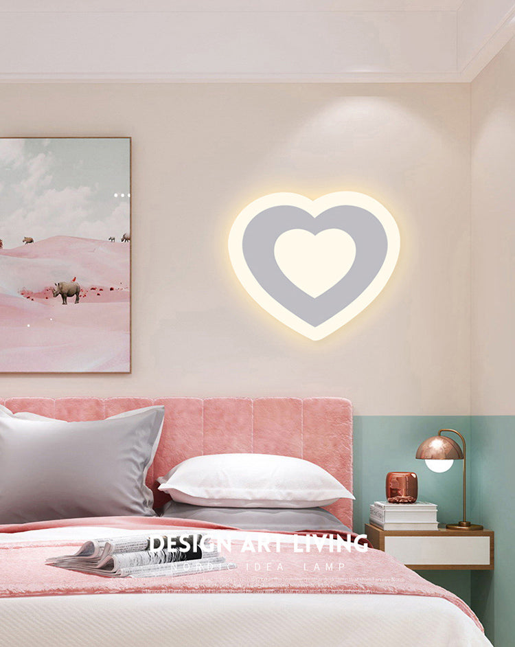 White Shaded Wall Mounted Light Minimalist-Style LED Metal Wall Mounted Lighting