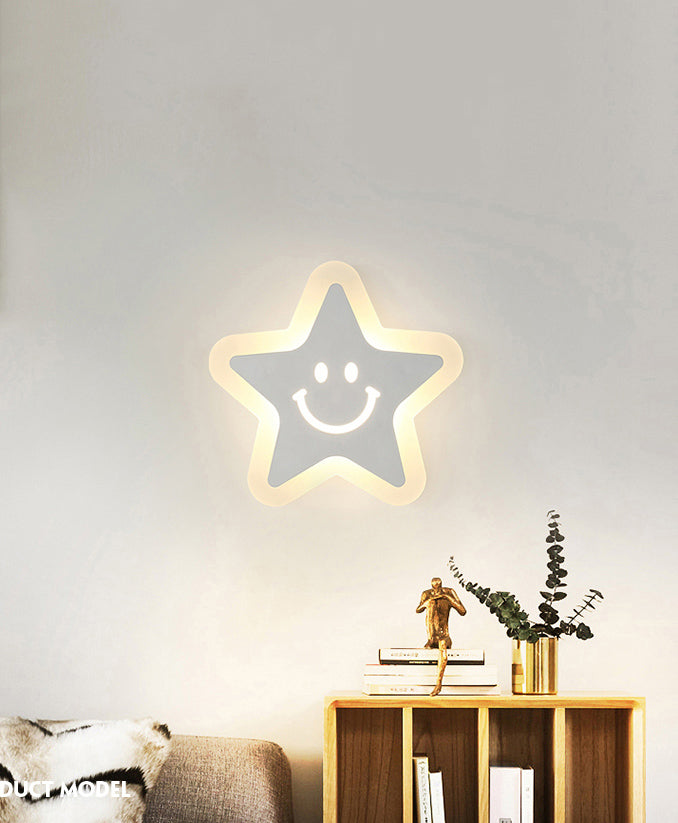 White Shaded Wall Mounted Light Minimalist-Style LED Metal Wall Mounted Lighting