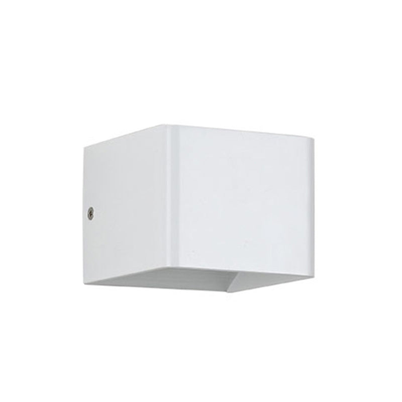Metal Square Sconce Light Fixture Minimalist Style LED Wall Mounted Light Fixture