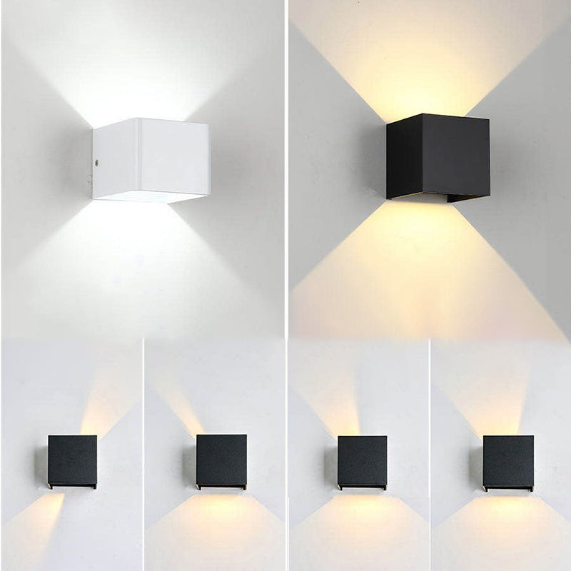Metall Quadratleuchte LED -LED -Wandleuchte minimalistische LED -Wandleuchte