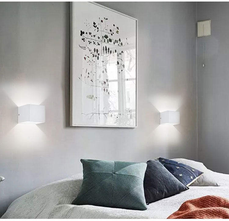 Metall Quadratleuchte LED -LED -Wandleuchte minimalistische LED -Wandleuchte