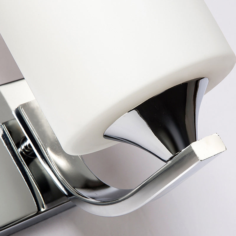 Luz de montaje en la pared de la pared de la pared de lámpara de pared simple con sombra de vidrio de cilindro