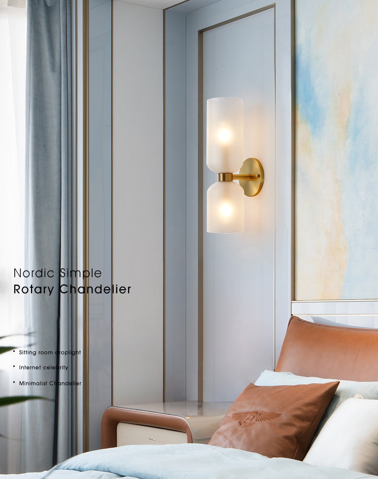 Moderne Stil schattierter Leuchten Leuchten Glas Schlafzimmer Wandbeleuchtung für Schlafzimmer