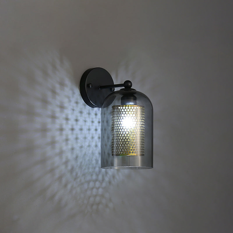 Glass Shaded Wall Light Sconce Nordic Style Wall Lighting Fixture for Living Room