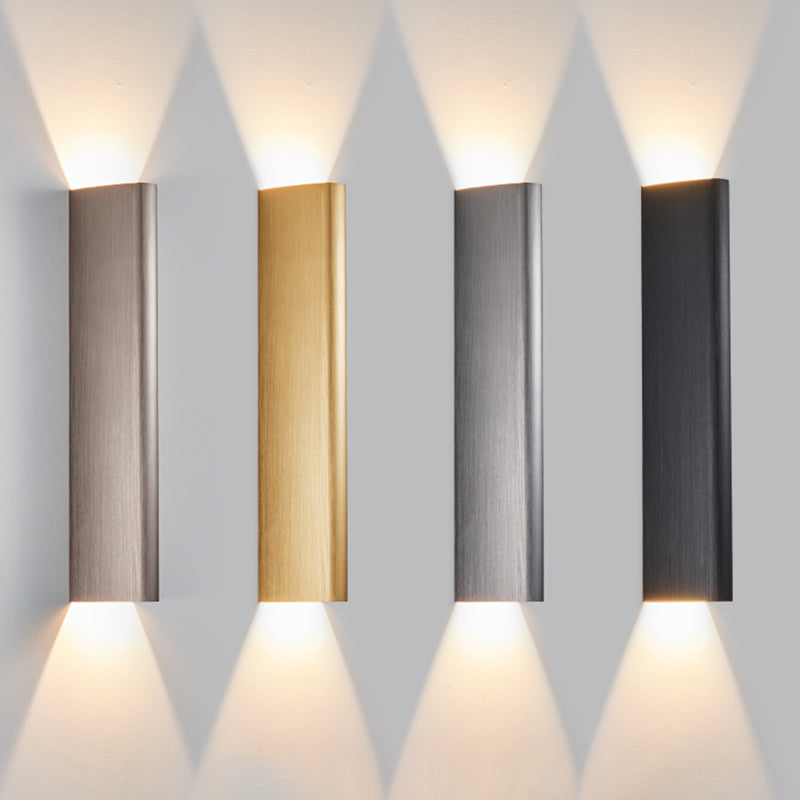 Luz de pared de triángulo de metal lámpara de pared de estilo LED simple iluminación de apliques de pared para sala de estar