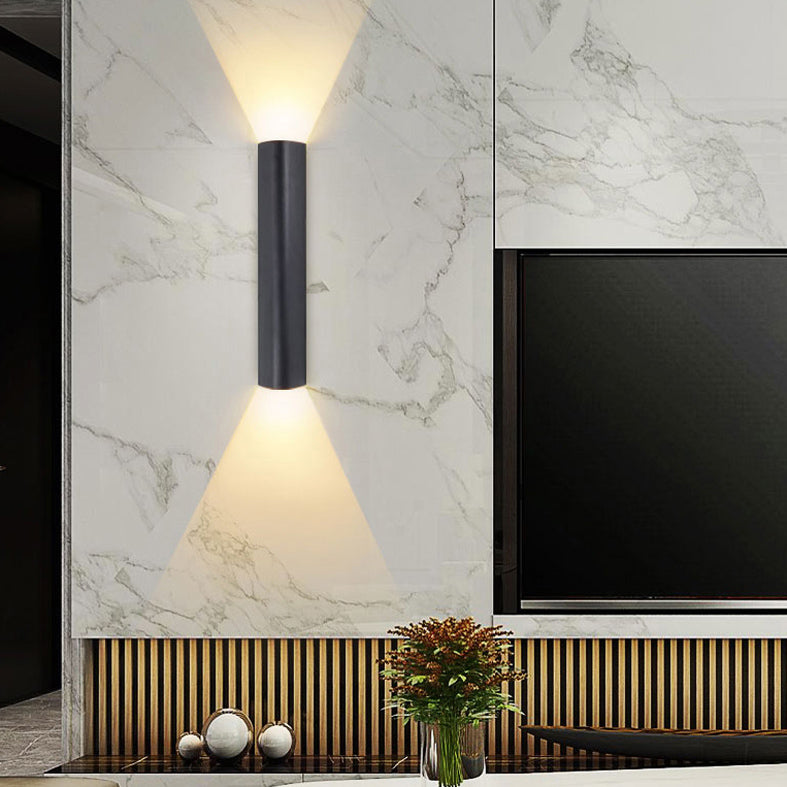 Luz de pared de triángulo de metal lámpara de pared de estilo LED simple iluminación de apliques de pared para sala de estar