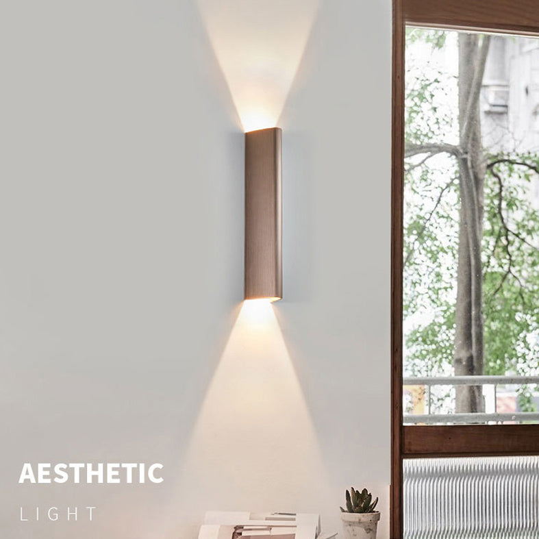 Luz de pared de triángulo de metal lámpara de pared de estilo LED simple iluminación de apliques de pared para sala de estar