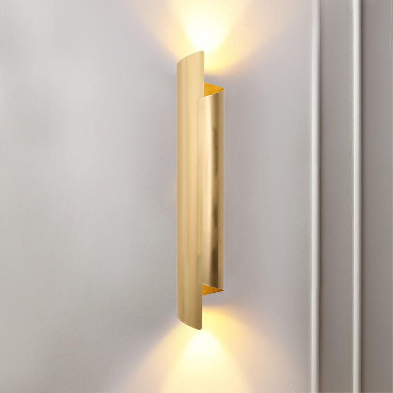 Iluminación de pared curva Minimalista Minimalista de iluminación de pared de metal para sala de estar