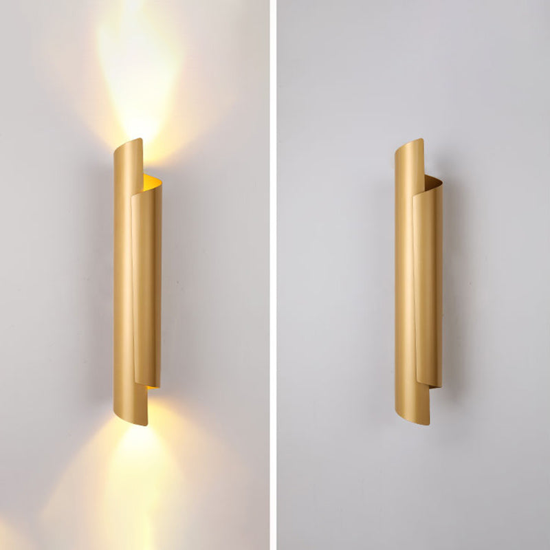 Iluminación de pared curva Minimalista Minimalista de iluminación de pared de metal para sala de estar