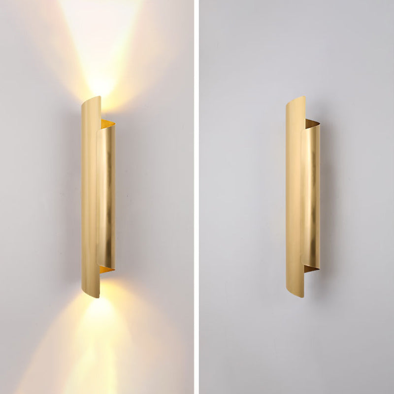 Iluminación de pared curva Minimalista Minimalista de iluminación de pared de metal para sala de estar