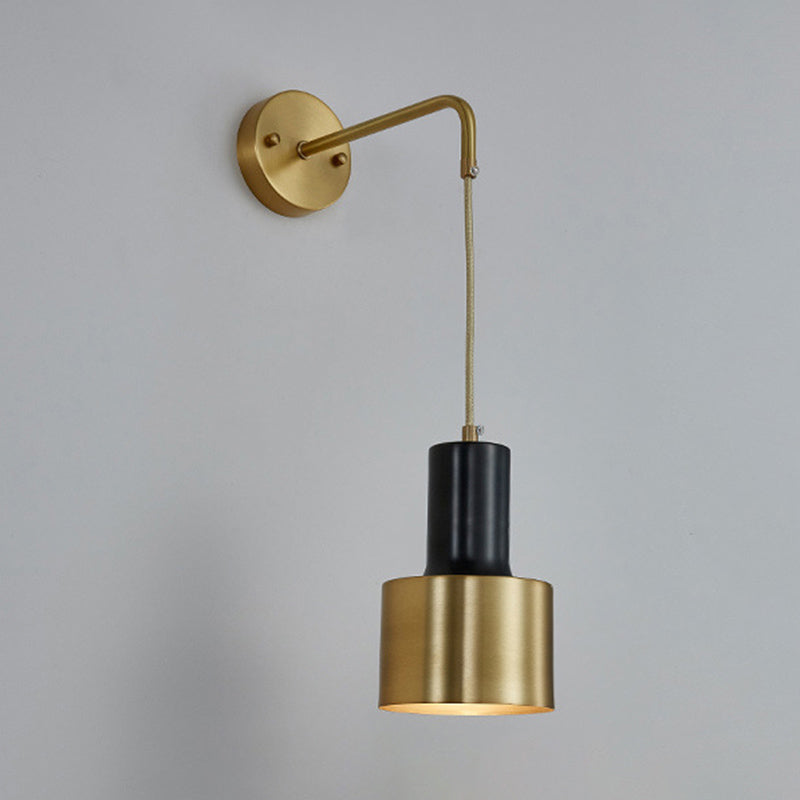 Cylinder Wall Lighting Fixture Nordic-Style Metal Living Room Wall Sconce Lighting