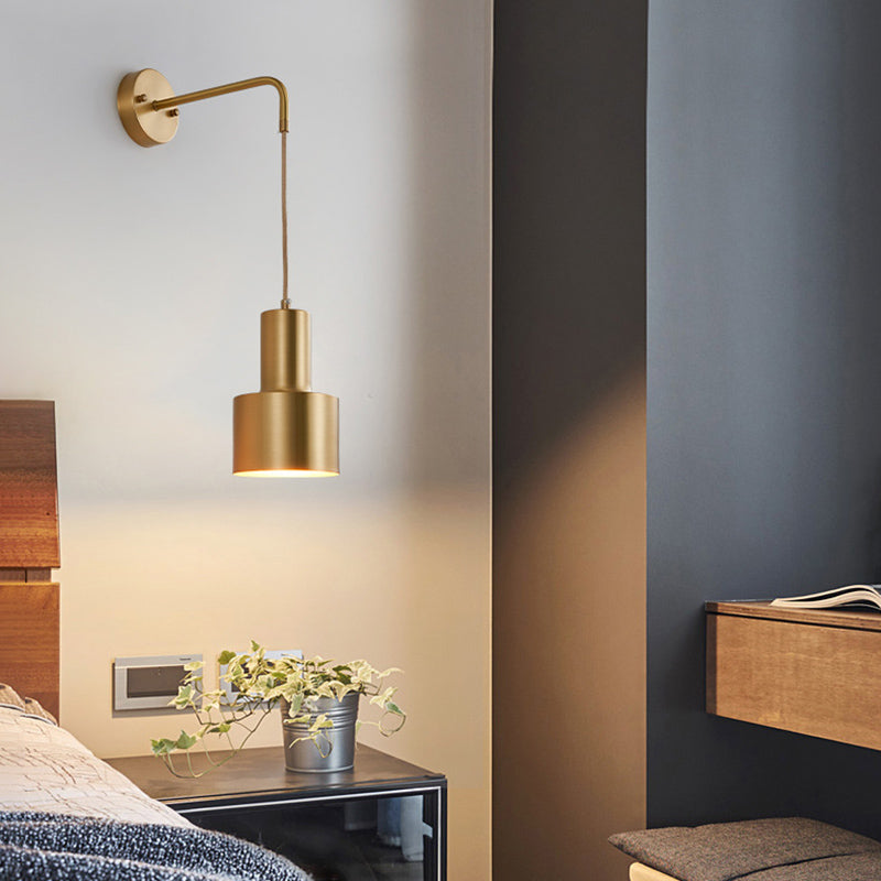 Accesorio de iluminación de pared de cilindro de la sala de estar de metal de estilo nórdico iluminación de pared de la pared