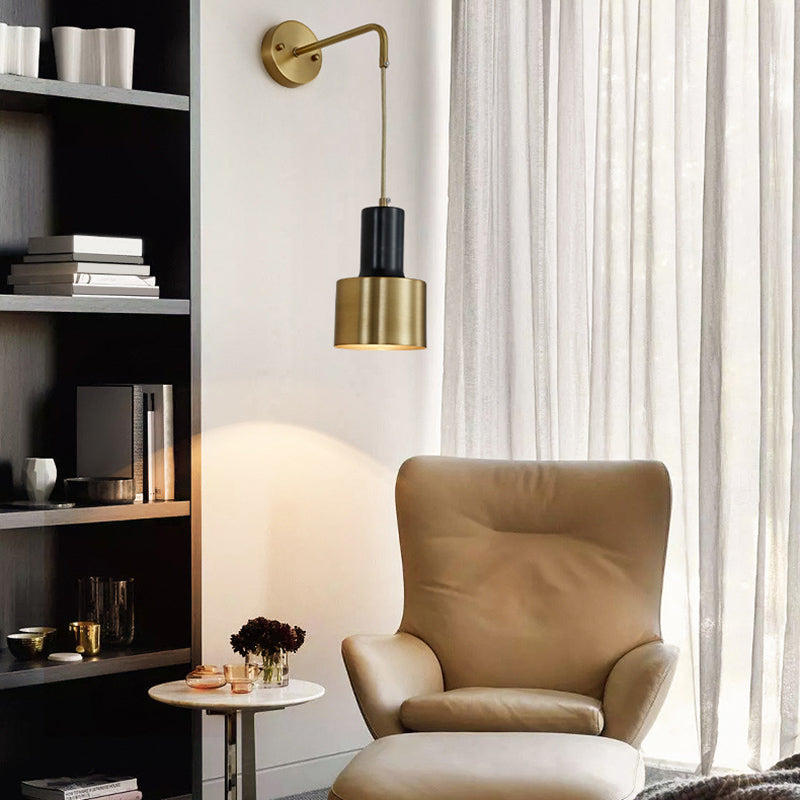 Accesorio de iluminación de pared de cilindro de la sala de estar de metal de estilo nórdico iluminación de pared de la pared