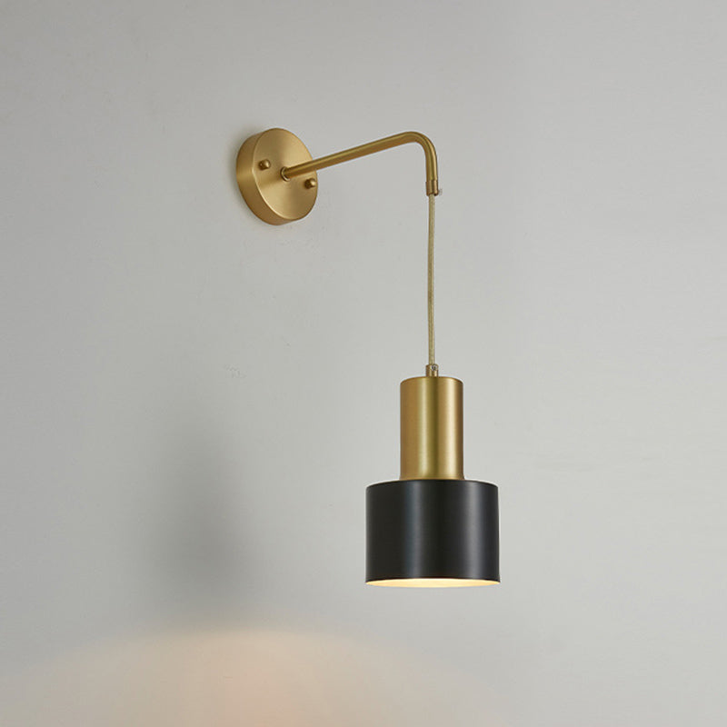 Accesorio de iluminación de pared de cilindro de la sala de estar de metal de estilo nórdico iluminación de pared de la pared