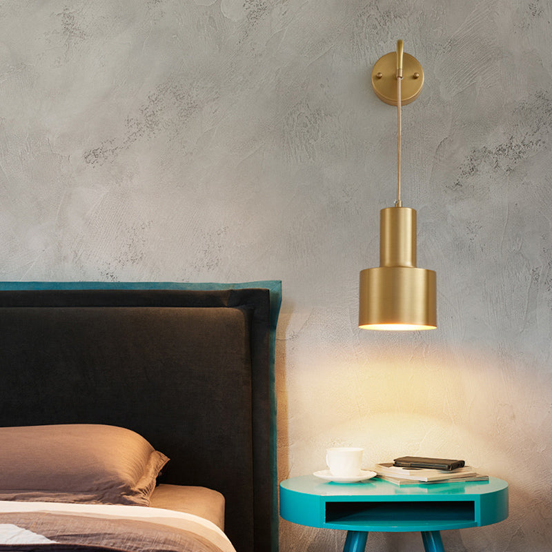 Accesorio de iluminación de pared de cilindro de la sala de estar de metal de estilo nórdico iluminación de pared de la pared