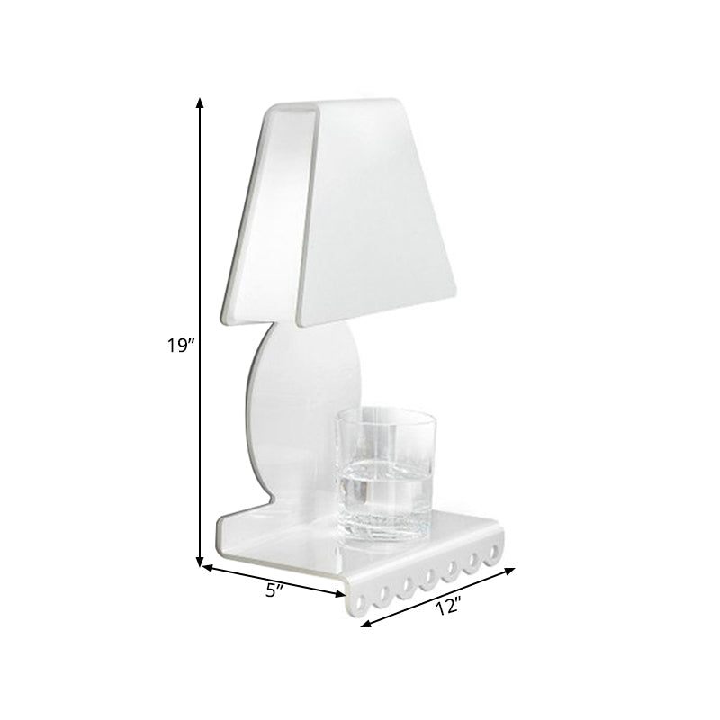 Luz de pared trapezoide de metal Modernismo 1 Modernismo 1 Light White Wall Ilumining Fexecture para dormitorio