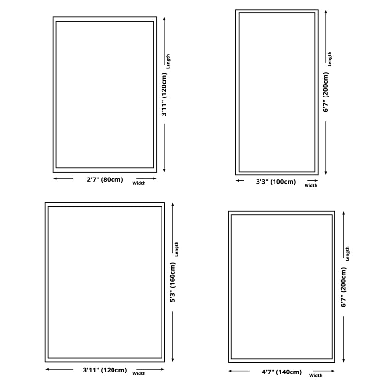 Dark Grey Modern Rug Polyester Striped Area Rug Non-Slip Backing Rug for Drawing Room