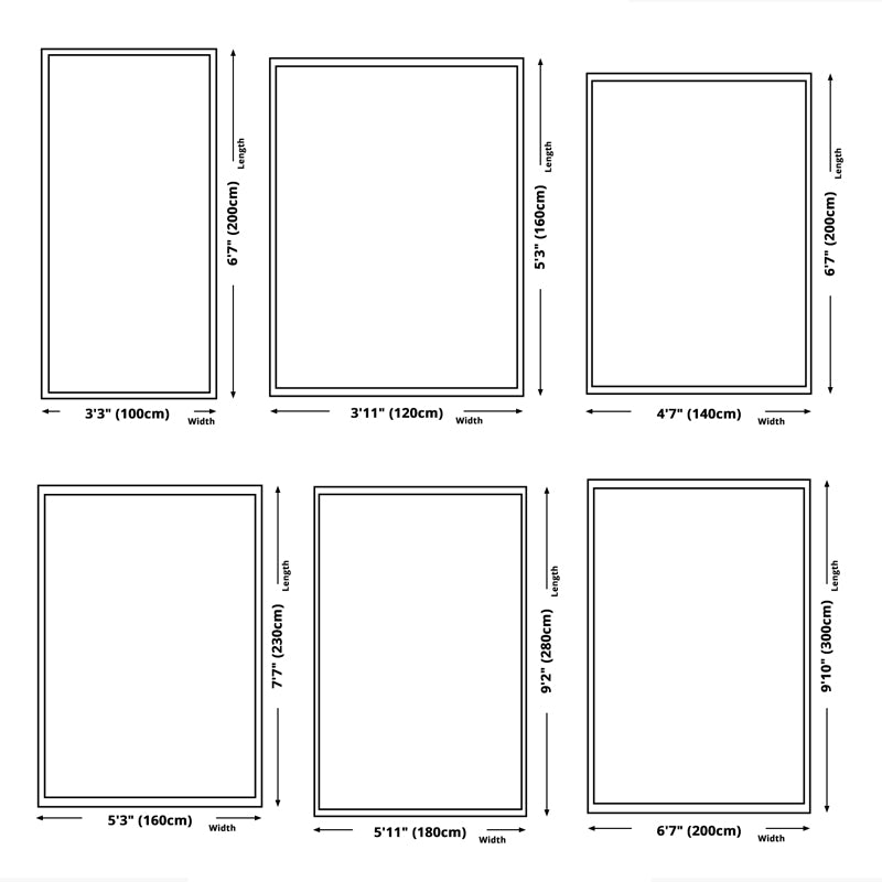 Classic Indoor Rug Geometry Pattern Modern Rug Polyester Stain Resistant Area Carpet for Living Room