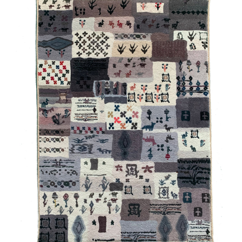 Fancy Morocco Area Rug Antique Pattern Polyester Area Carpet Anti-Slip Rug for Living Room