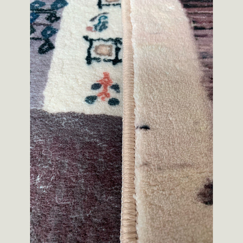 Ausgefallener Marokko-Teppich Antiquitätenmuster Polyester Fläche Teppich Anti-Rutsch-Teppich für Wohnzimmer