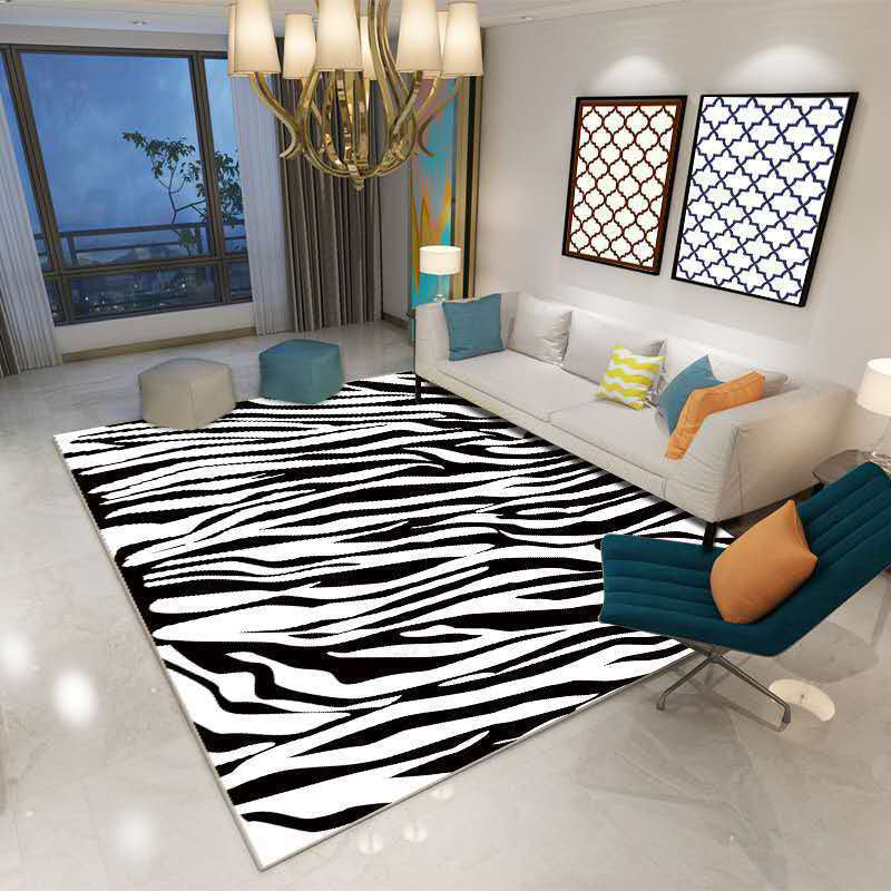 Bold Home Decoration Carpet Animal Pattern Area Rug Polyester Stain Resistant Indoor Carpet