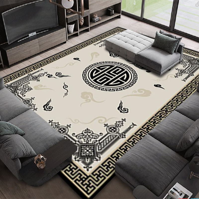 Alfombra de alfombra de alfombra oriental marrón alfombra gráfica de área gráfica de respaldo sin deslizamiento alfombra interior para salón