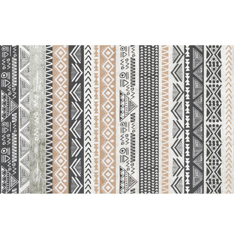 Boho binnen tapijt antieke tribale symbolen tapijt polyester vlekbestendig vloerkleed voor woningdecoratie