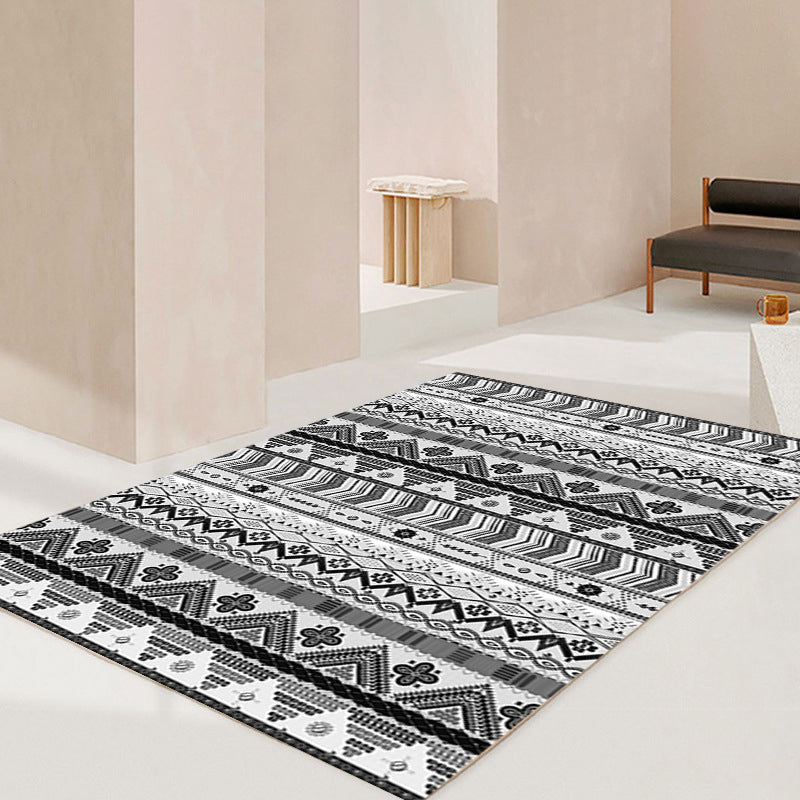 Bohemian Tribal Totem Roc Classic Carpet Polyester Tacle résistant au tapis intérieur pour le salon