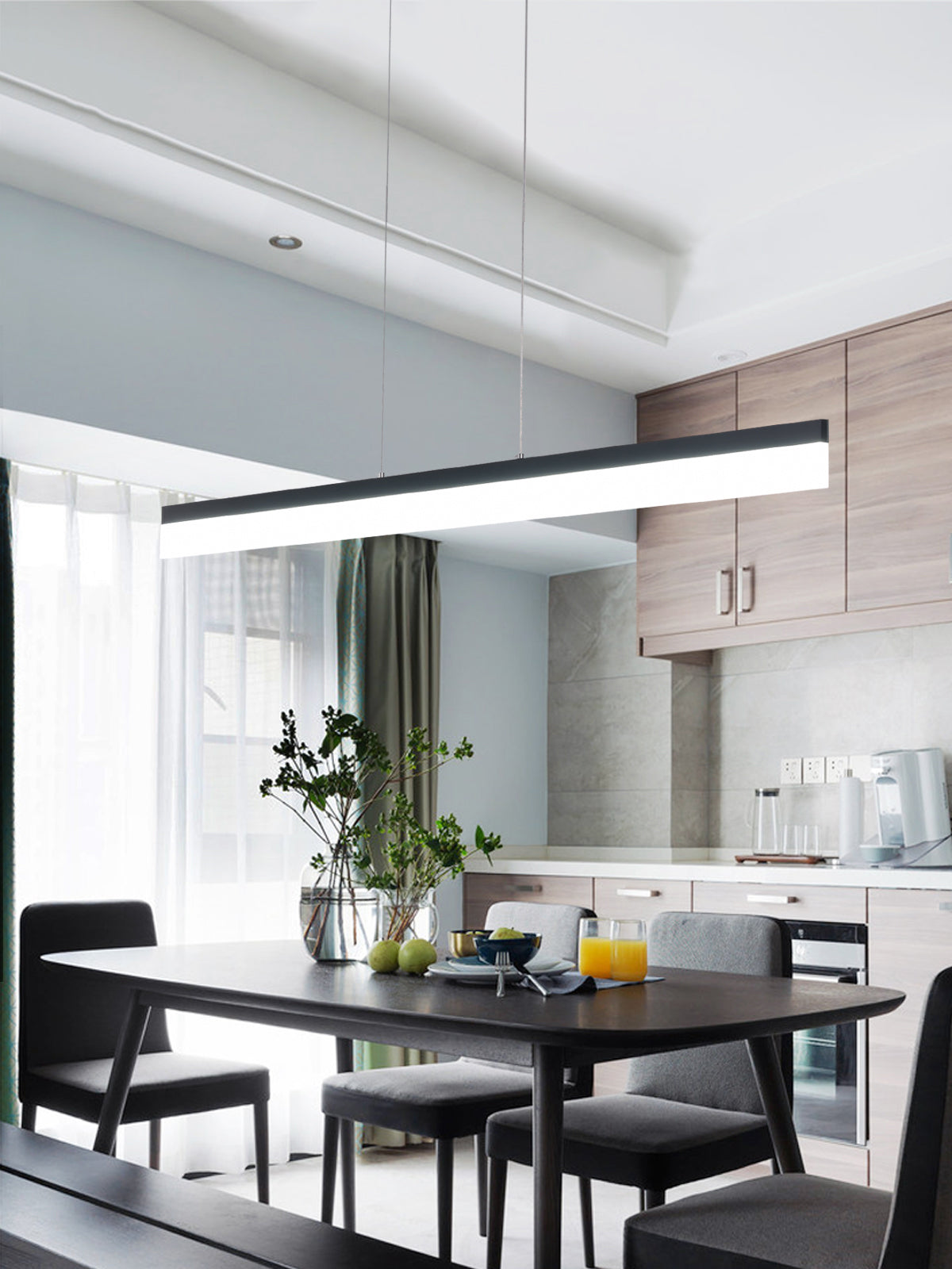 Luci del lampadario dell'isola moderna LED LED AFFEFIZIONE APPLICO LAGUE PER LA PAGA